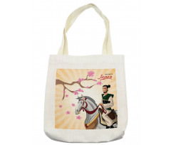 Medieval Man on a Horse Tote Bag