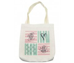 Valentines Day Words Tote Bag