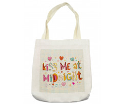 Colorful Letters Words Tote Bag