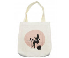 Silhouette Girl Tote Bag