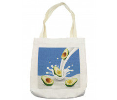 Flowing Milk Splash Tote Bag