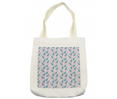 Violin with Notes Pattern Tote Bag