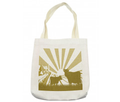 Idyllic Cottage Theme Tote Bag