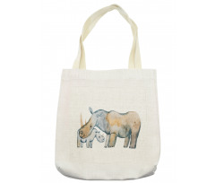 Mother and Baby Animals Tote Bag