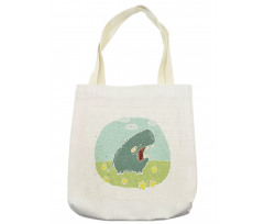 Roaring Hippo Clouds Tote Bag