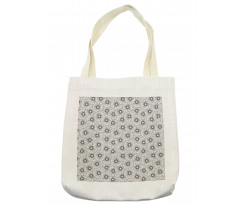 Overlapped Gerbera Floral Tote Bag