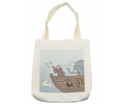 Old Man and Dove Ancient Tote Bag