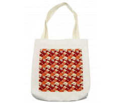 Retro Spirals Twirls Tote Bag