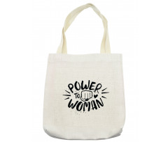 Power Woman Fist Shape Tote Bag