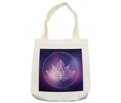 Lotus Flower Space Tote Bag