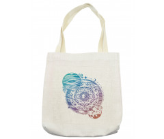 Moon and Planet Tote Bag