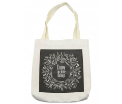 Wreath with a Phrase Tote Bag