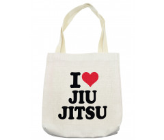 I Love Typography Tote Bag