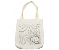 Female Punch Grunge Tote Bag