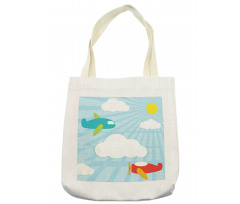 Retro Kids Cartoon Tote Bag