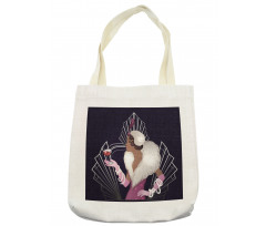 Fur Collar Lady Tote Bag