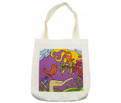 Tweeting Tiny Birds Tote Bag