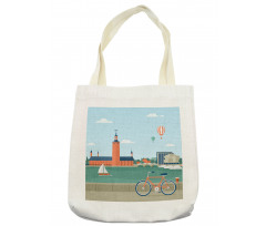 Stockholm Sweden Bicycle Tote Bag