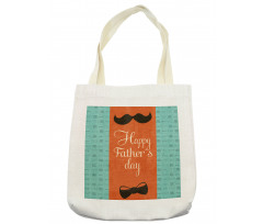 Mustache Bowtie Tote Bag