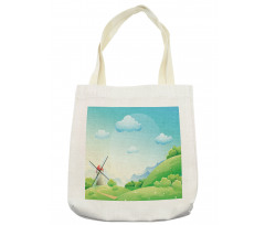 Cartoon Country Landscape Tote Bag