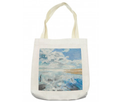 Oil Painting Beach Summer Tote Bag