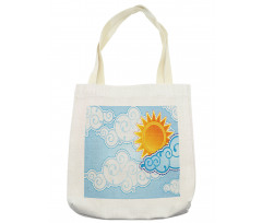 Cartoon Summer Swirls Tote Bag