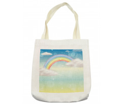 Semi Circle Style Rainbow Tote Bag