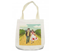 Couple in Vineyard Tote Bag