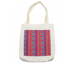 Tribal Zigzags Tote Bag