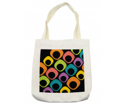 Colorful Oval Motifs Tote Bag