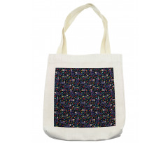 Skeleton Cats Bone Tote Bag