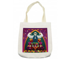 Angel Skull Altar Tote Bag