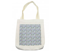 Spring Floral Motifs Tote Bag