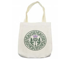 Round Leaf Ornament Tote Bag