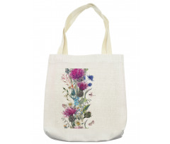 Vintage Herbal Border Tote Bag