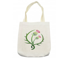 Graphic Flower Tote Bag