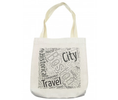 Worldcloud for Tourists Tote Bag