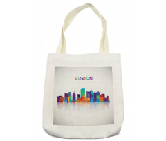 City Skyline Silhouette Tote Bag