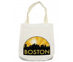 Radial Beamed Sun Effect Tote Bag