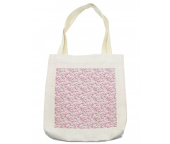 Pastel Flower Blooms Tote Bag