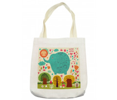 Doodle Nature Woodland Tote Bag