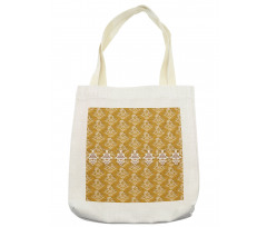 Artistic Nostalgic Damask Tote Bag