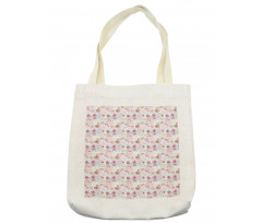 Dahlia Flower Petals Tote Bag