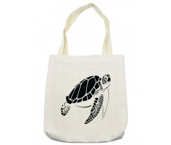 Monotone Caretta Caretta Tote Bag