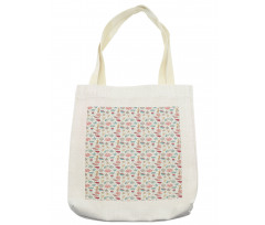 Hand Drawn Animal Pattern Tote Bag