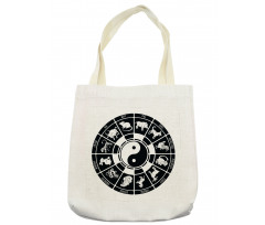 Chinese Horoscope Wheel Tote Bag