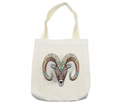 Colorful Totem Head Tote Bag