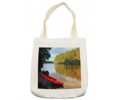 Canoe Lake Autumn Tote Bag