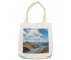 River Snowy Mountains Tote Bag