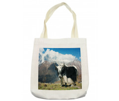 Bull Rural Mountains Tote Bag